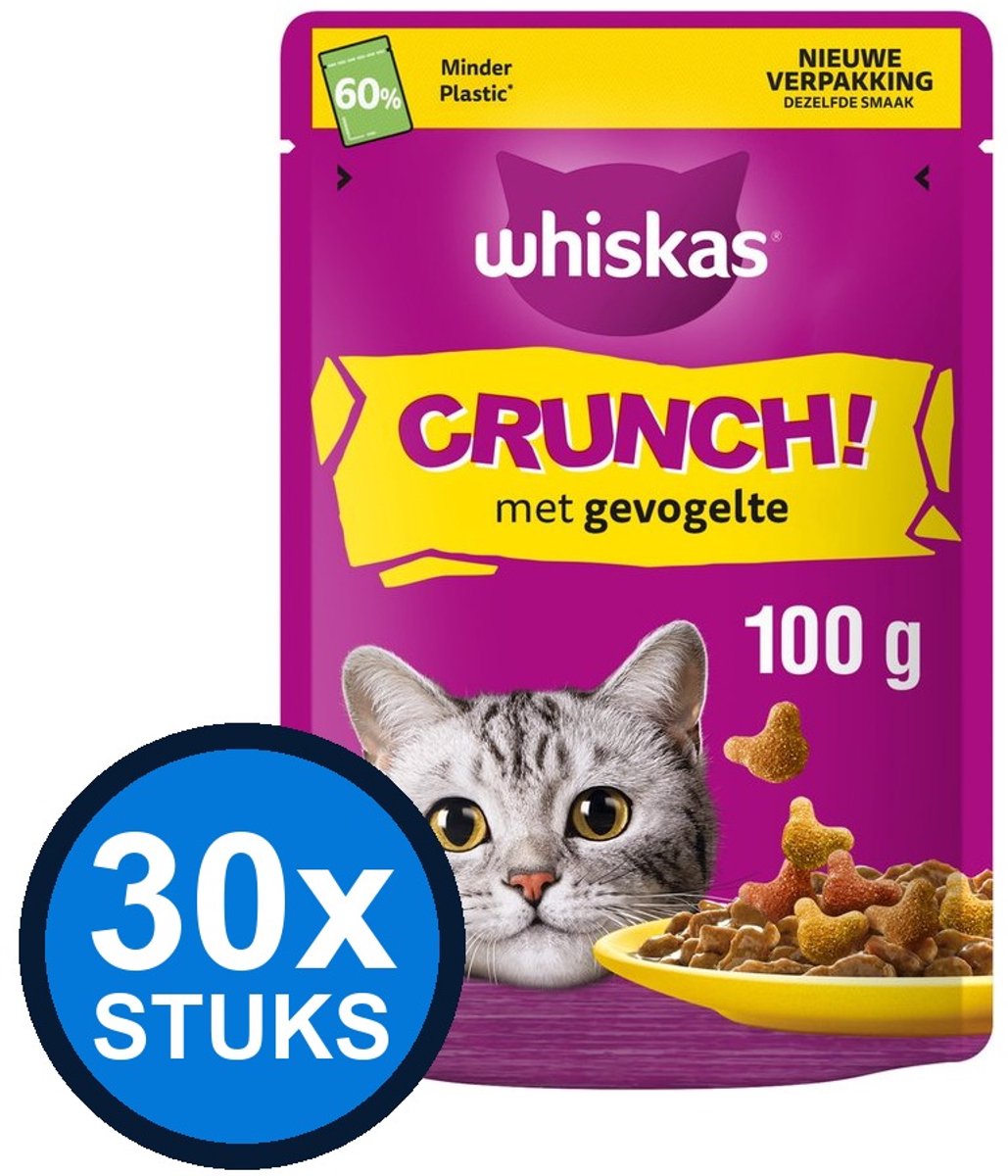 30x Whiskas crunch 100gr