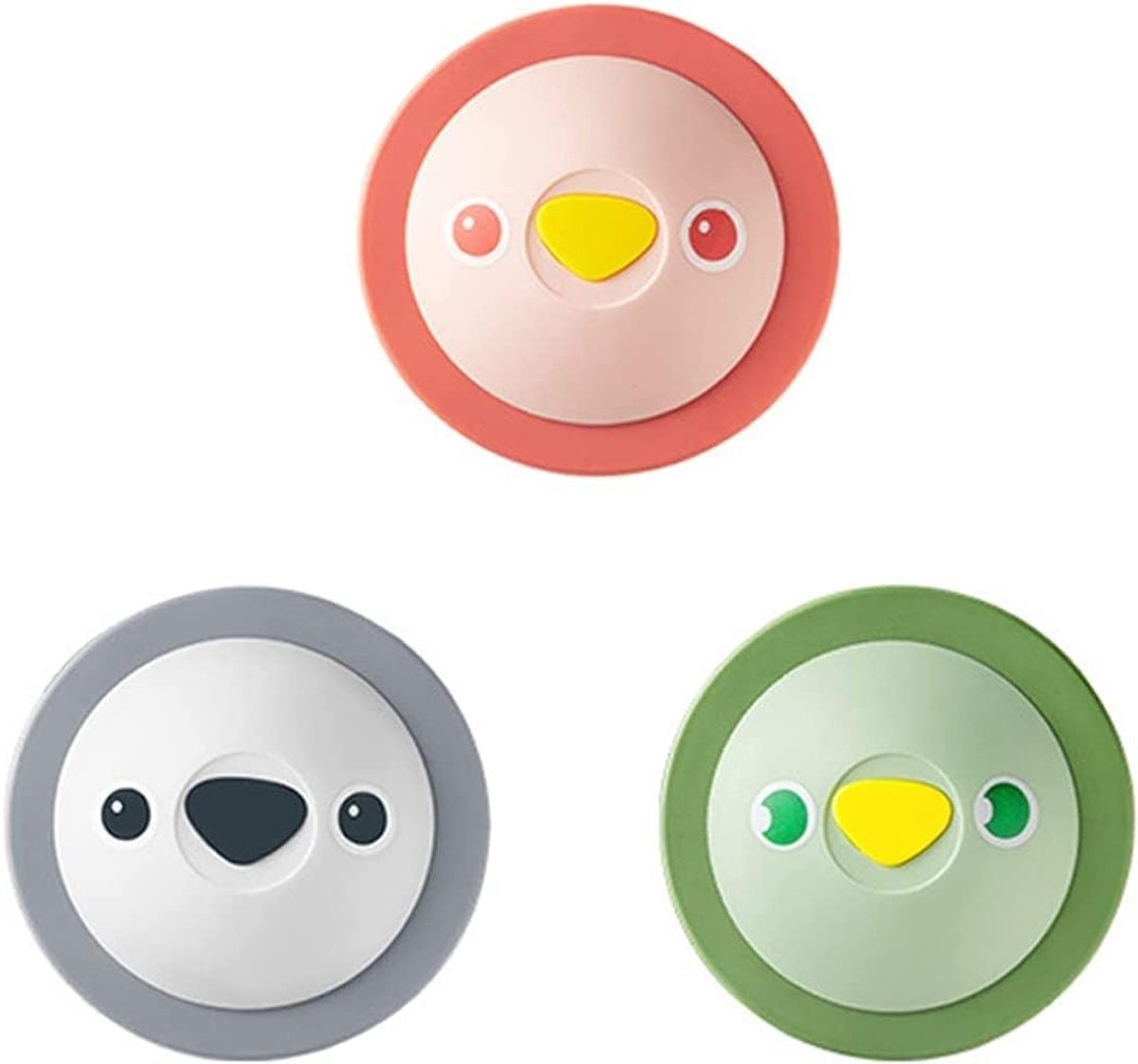 Set van 3 Silicone Stoppen voor Bad en Gootsteen - Universele Afvoerstopper, Drainer voor Keuken en Badkamer, 10 cm