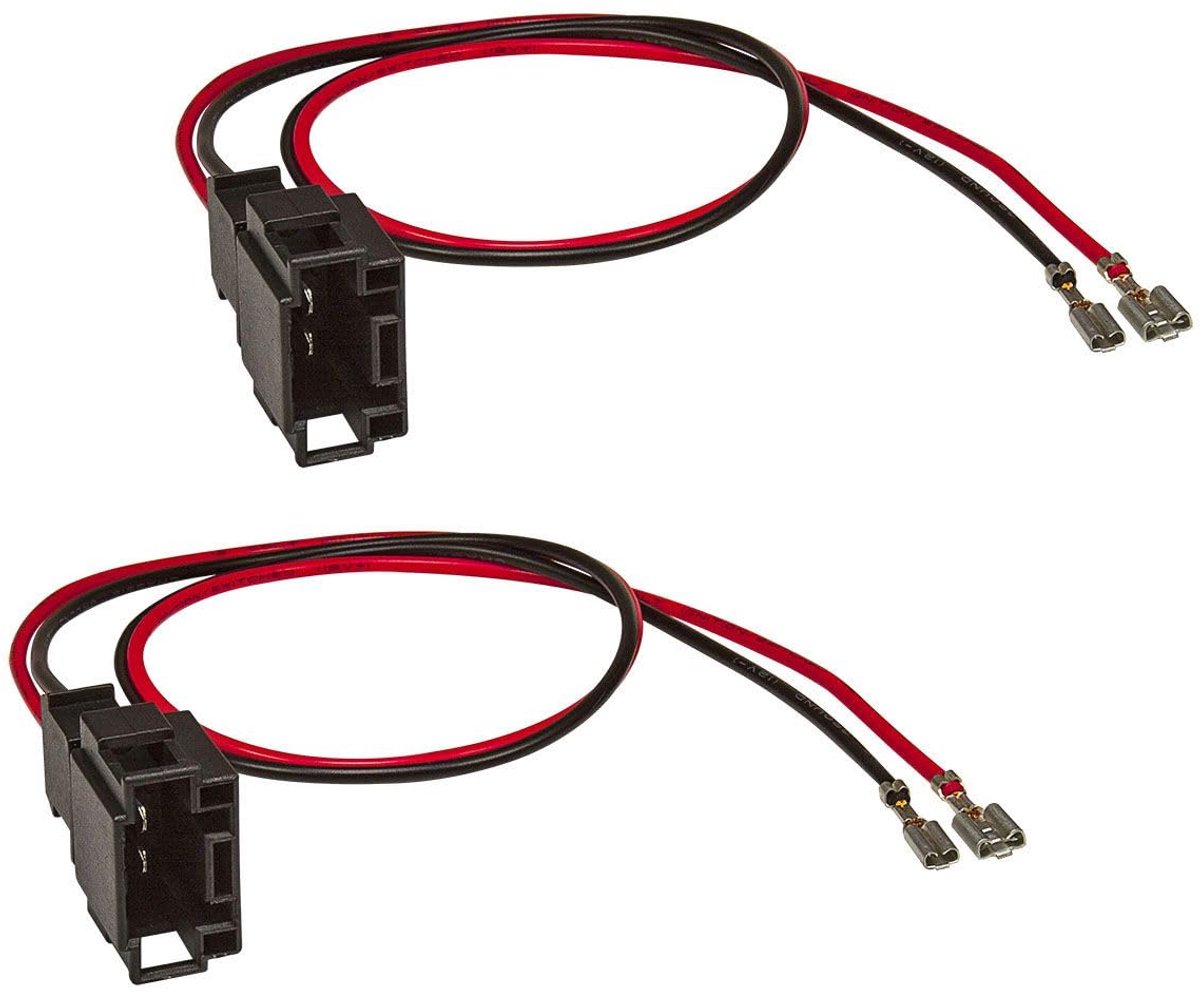 SnelShoppen - Speaker adapter set van 2 DIN voor Mercedes A C E CLK Sprinter Viano Vito VW Crafter - Geschikt voor retrofitted speakers met platte ste