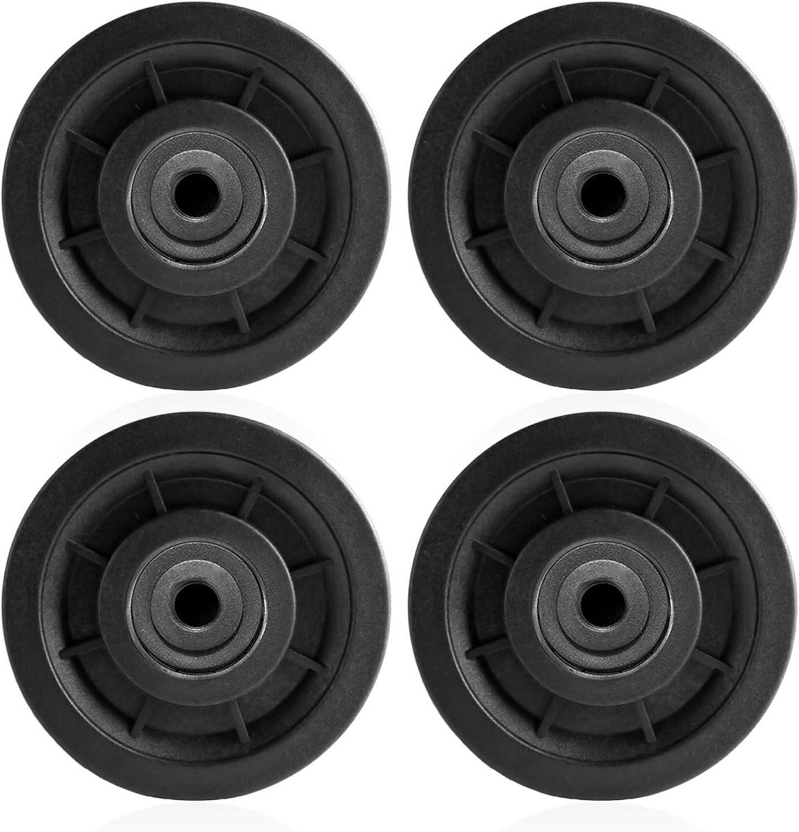 90mm Kabelrol met Universele Lagers voor Fitness - 4 Pack Plastic Fitness Accessoires voor Gym Apparatuur