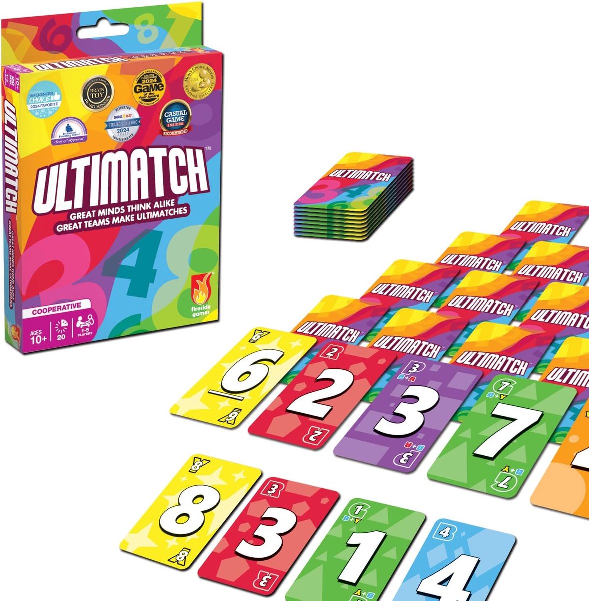 SnelShoppen - Ultimatch Strategisch Kaartspel voor Familie en Vrienden - Coöperatief Teamwerk, Meerdere Matchmethoden, Geschikt voor Solo en Groep, Kl