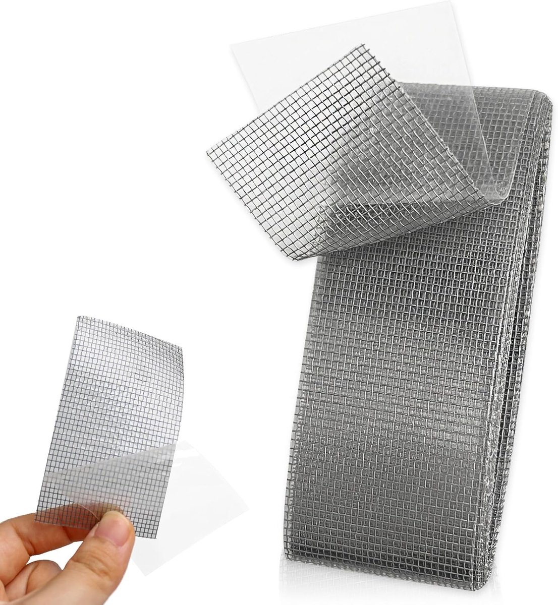 SnelShoppen - Fly Screen Repair Tape - Herstel Tape voor Muggennet en Insectenbescherming - 47mm x 2m Grijs - Ideaal voor Ramen en Deuren
