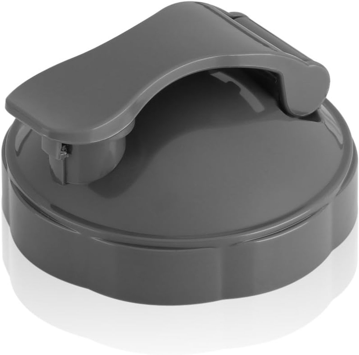 SnelShoppen - Blender Flip Top To Go Lid Vervangingsonderdelen, Geschikt voor 600W 900W Juicer Fles Series Mixers (grijs), BPA-vrij, Perfect voor onde