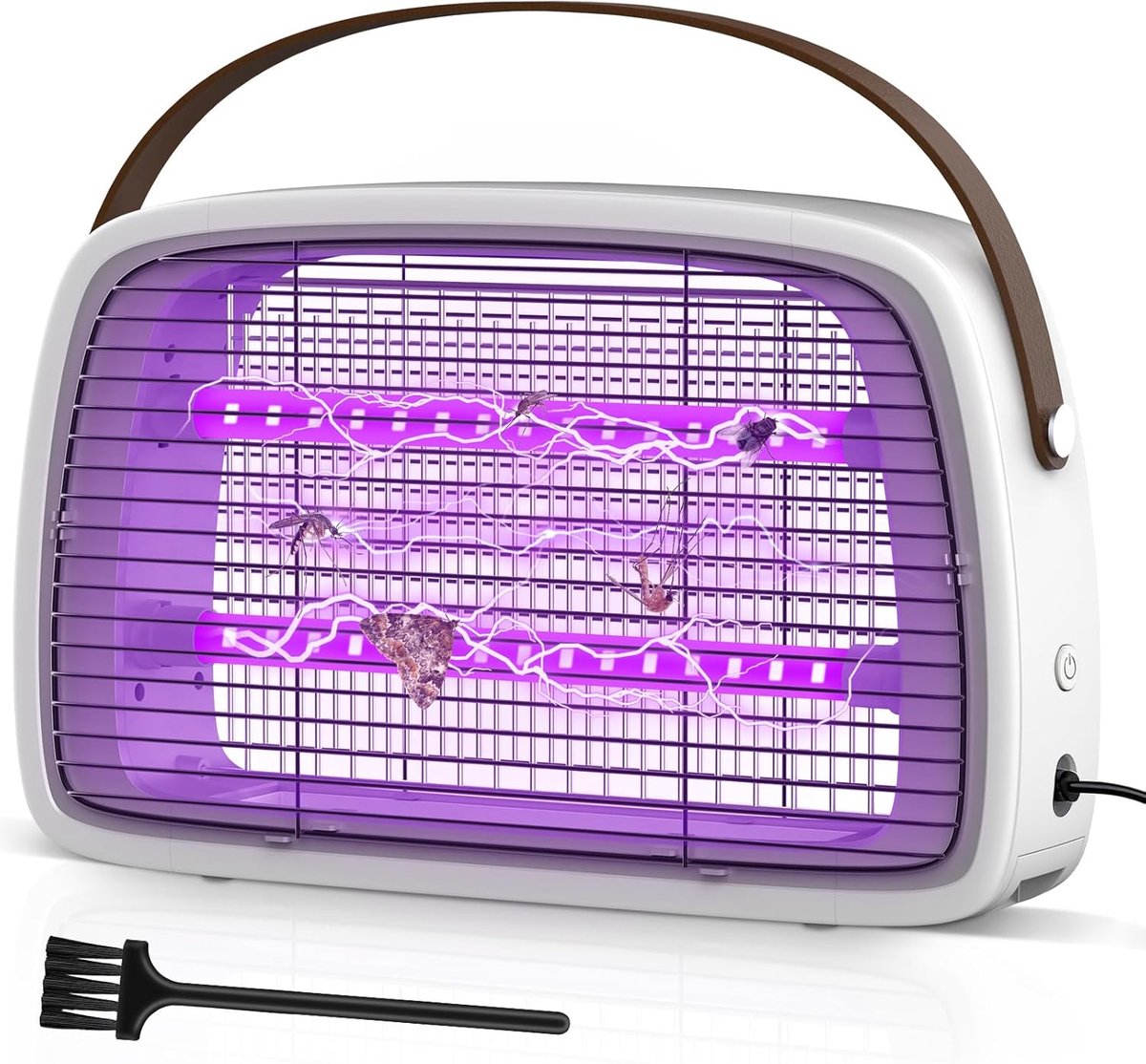 SnelShoppen - Elektrische Insectenverdelger 3800V - Vliegenval, Muggenlamp, Insectenlamp voor Binnen - Veilig en Effectief voor Slaapkamer, Woonkamer,