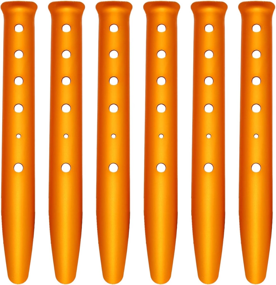 SnelShoppen - Pack van 6 Aluminium Camping Pegs U Vorm, Lichtgewicht Nagels voor Tent, Hiking, Awning, Tarpaulin, Ideaal voor Zand en Sneeuw