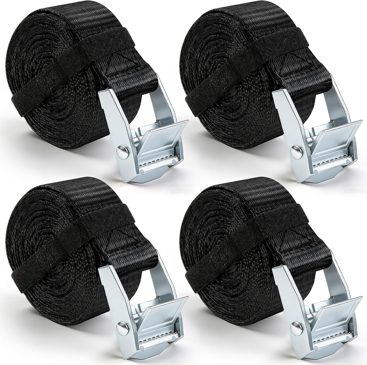 SnelShoppen - Lashing Strap 2.5m - Verstelbare Spanband voor Transport, Tuin, Camping, en DIY - Robuust en Duurzaam - Ideaal voor Verhuis, Motor en Fi