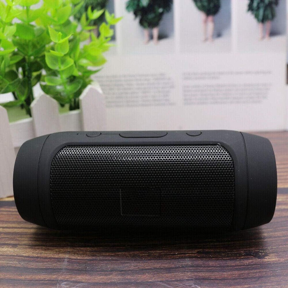 SnelShoppen - Mini Waterproof Bluetooth Woofer Speaker Draadloze Portable Outdoor Rechargeable Soundbar Subwoofer Speaker TF FM Zwart voor Feest, Camp