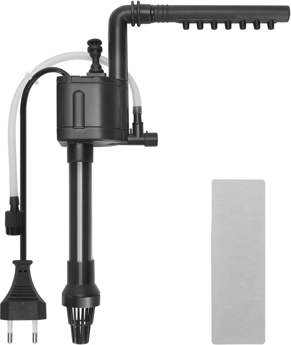 SnelShoppen - Submersible Aquarium Pomp 7L - Watercirculatie Pomp 250L/h, Stil & Veilig - Ideaal voor Aquaria, Vissen en Waterplanten