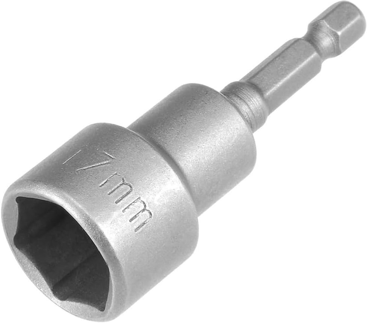 SnelShoppen - 17 mm Magnetische Steeksleutel Inzet - 1/4 Inch Hex Aansluiting - Voor Boormachines, Schroevendraaiers en Impactsleutels - 1 Stuk - Duur