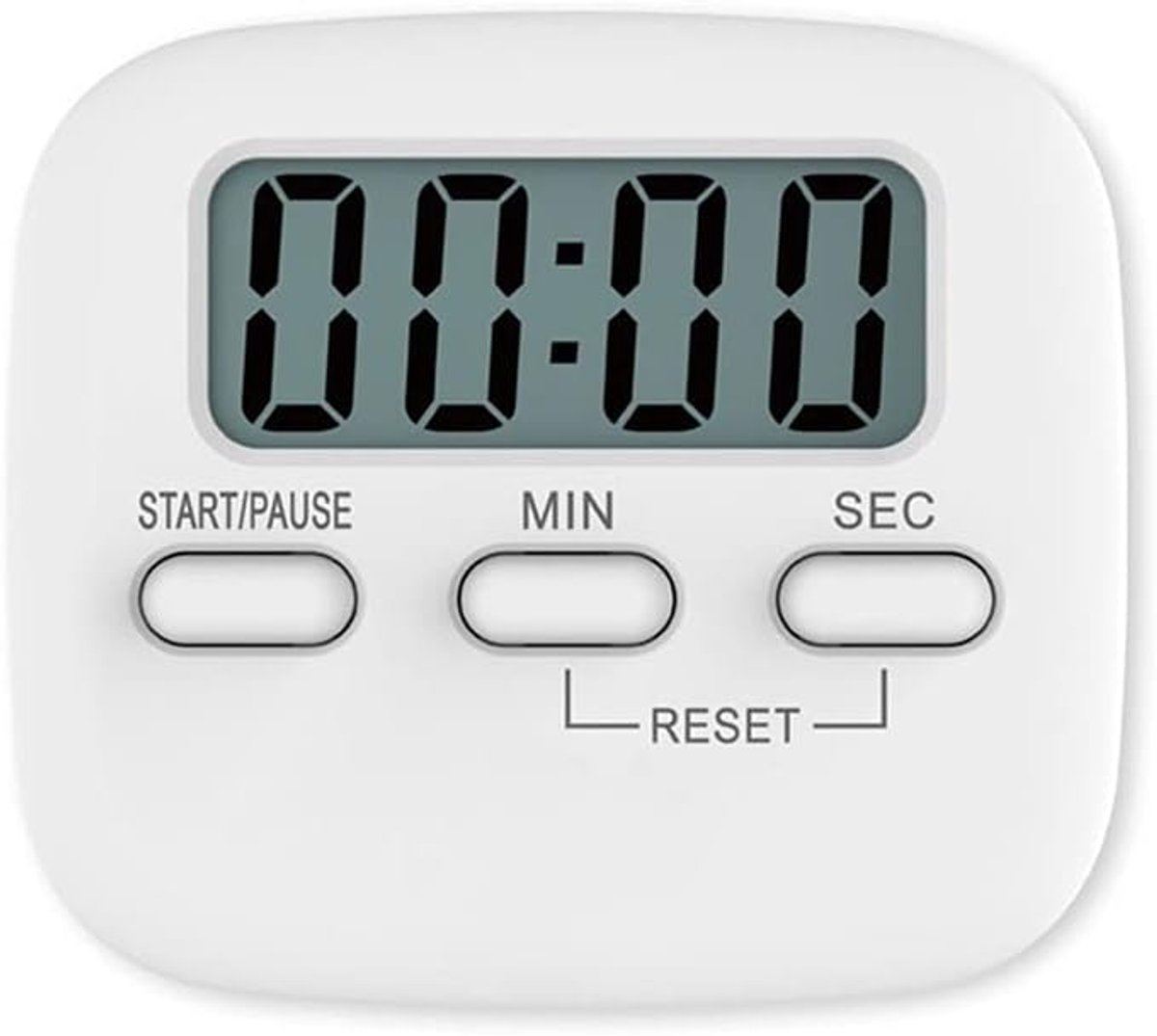 SnelShoppen - 2-Pack Digitale Keuken Timer met Grote Cijfers - Magnetische Countdown Timer voor Koken, Eieren, Grillen - Duurzaam en Gebruiksvriendeli