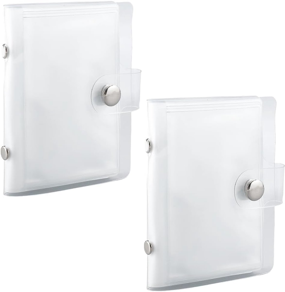 SnelShoppen - 2 Pack Mini Foto Album met 36 Pockets - Duidelijke PVC Wallet Houder voor 3 Inch Polaroid en Instax Foto's - Ideaal voor Herinneringen,