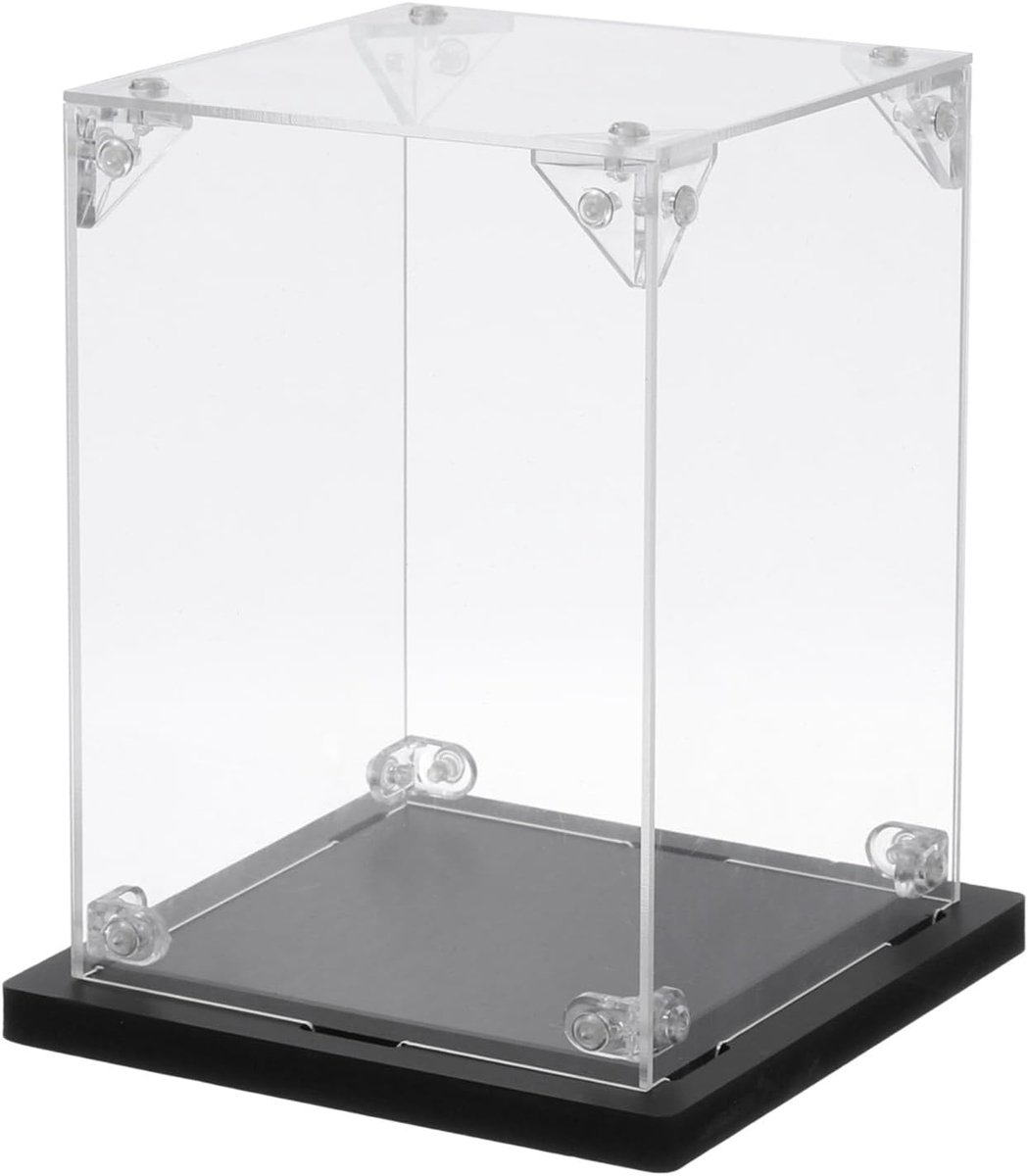 SnelShoppen - Acrylic Display Case 10x10x15 cm - Transparante Presentatiekoffer - Stofdicht - Verzamelobjecten Organiser - Perfect voor Actiefiguren,