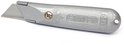 Zilverkleurig Stanley mes No. 199 met scherpe metalen mespunt en gegraveerd logo.
