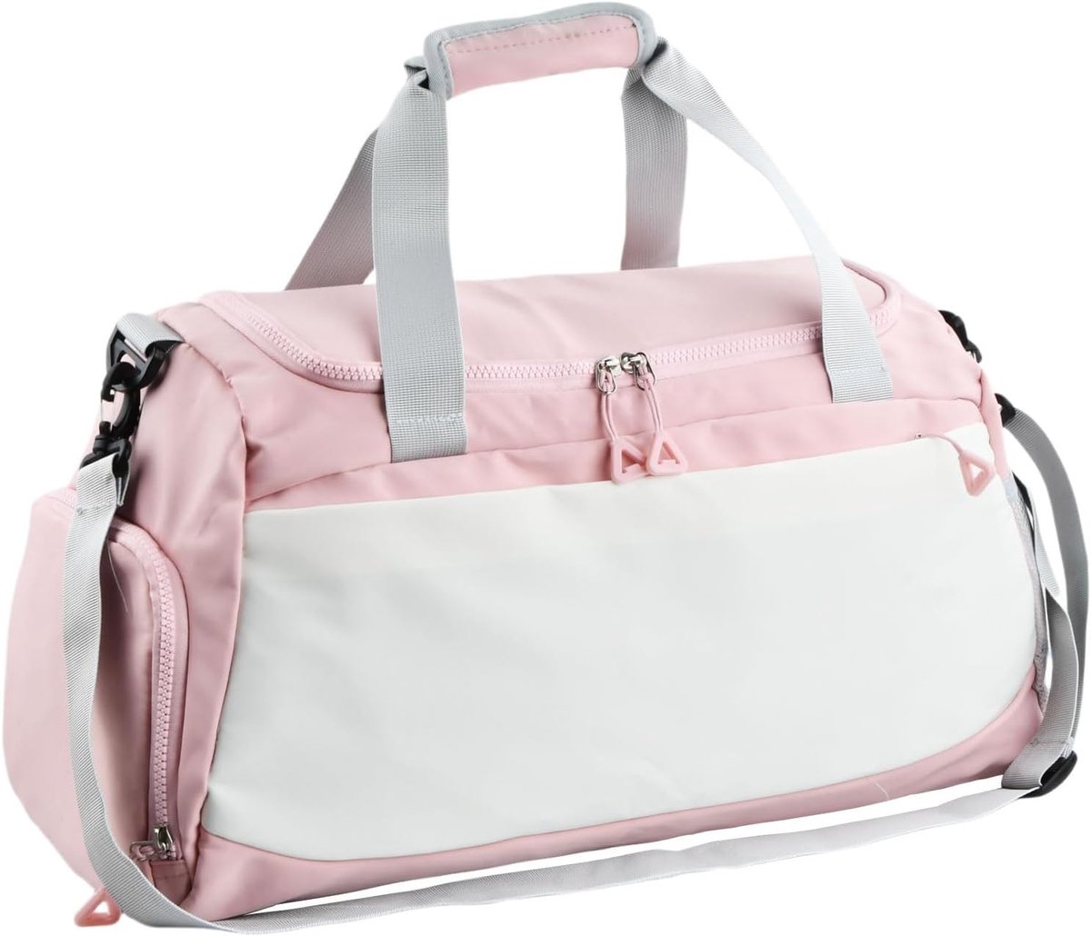 SnelShoppen - Sporttas voor Mannen en Vrouwen, 50x23x27 cm, Sporttas met Schoencompartiment en Natvak, Waterdicht, Lichtgewicht, Voor Reis, Zwemmen, F