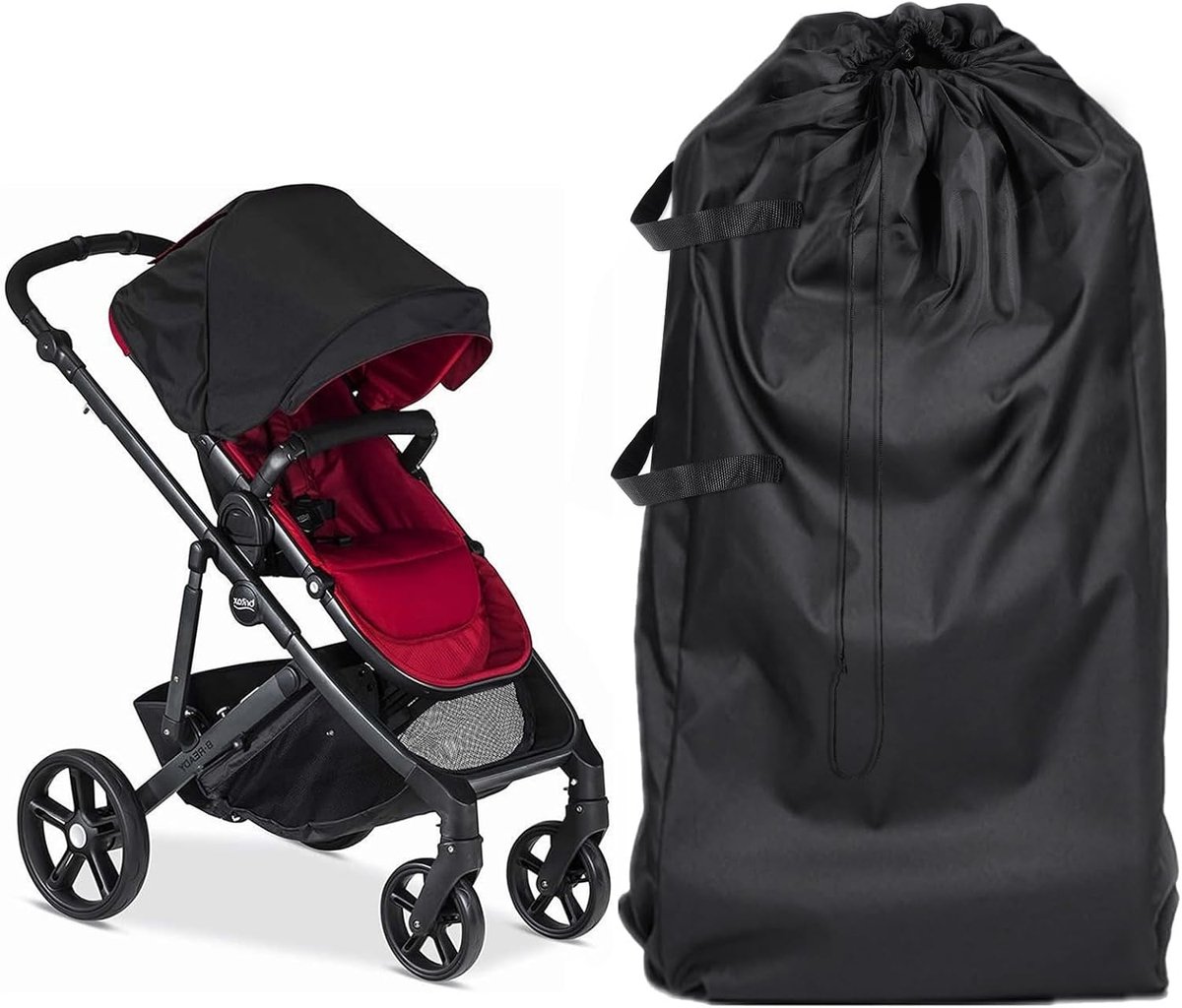 SnelShoppen - Transporttas Kinderen Autostoel, Kinderwagen Transporttas Vliegtuig, Reis Kinderwagen Tas Universeel 112x80cm, Duurzaam Polyester, Ideaa