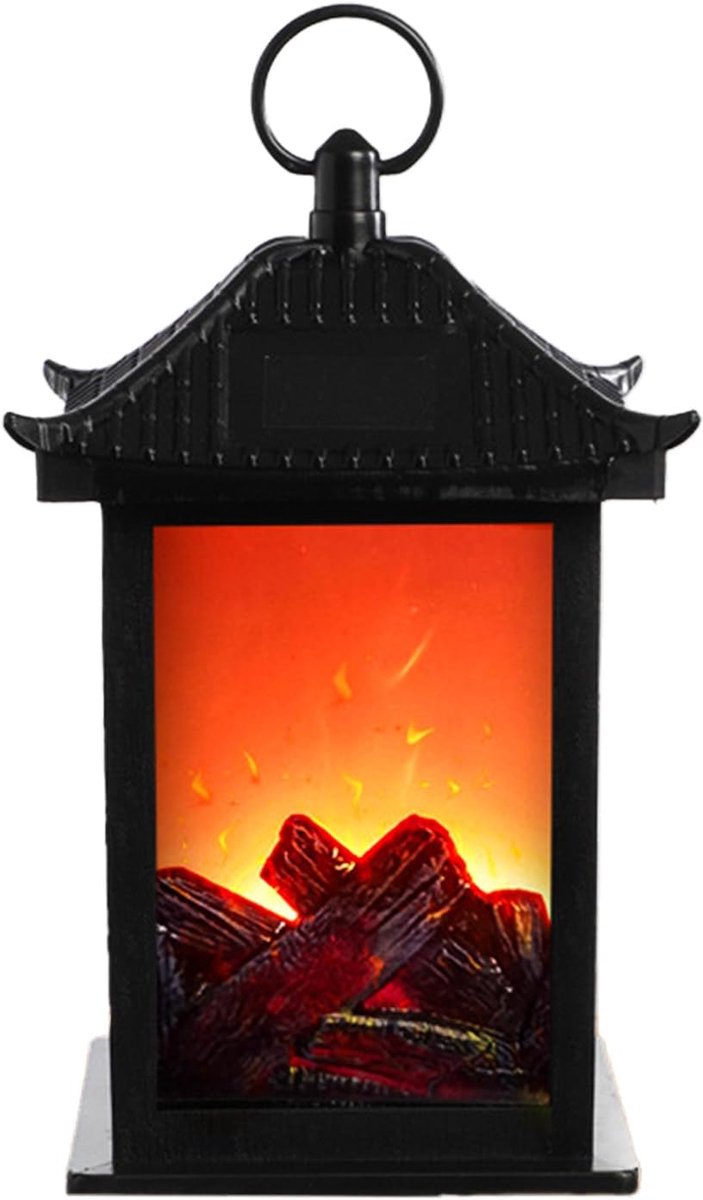 SnelShoppen - Decoratieve Led Open Haard zonder Verwarming, Tafelhaard met Realistisch Vlameffect, Modern Design voor Woonkamer, Slaapkamer, Kantoor,