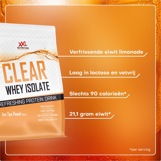 XXL Nutrition - Clear Whey Isolate - Aardbei Kers - Eiwitpoeder - 1000 g van XXL Nutrition — afbeelding 2