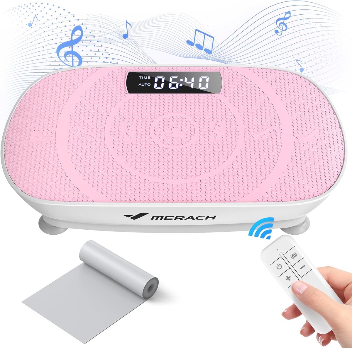 SnelShoppen - Vibratieplatform voor Spieropbouw en Vetverbranding, Bluetooth Speaker, Automatische Snelheidscontrole, Krachtige Vibration Plate, Fitne