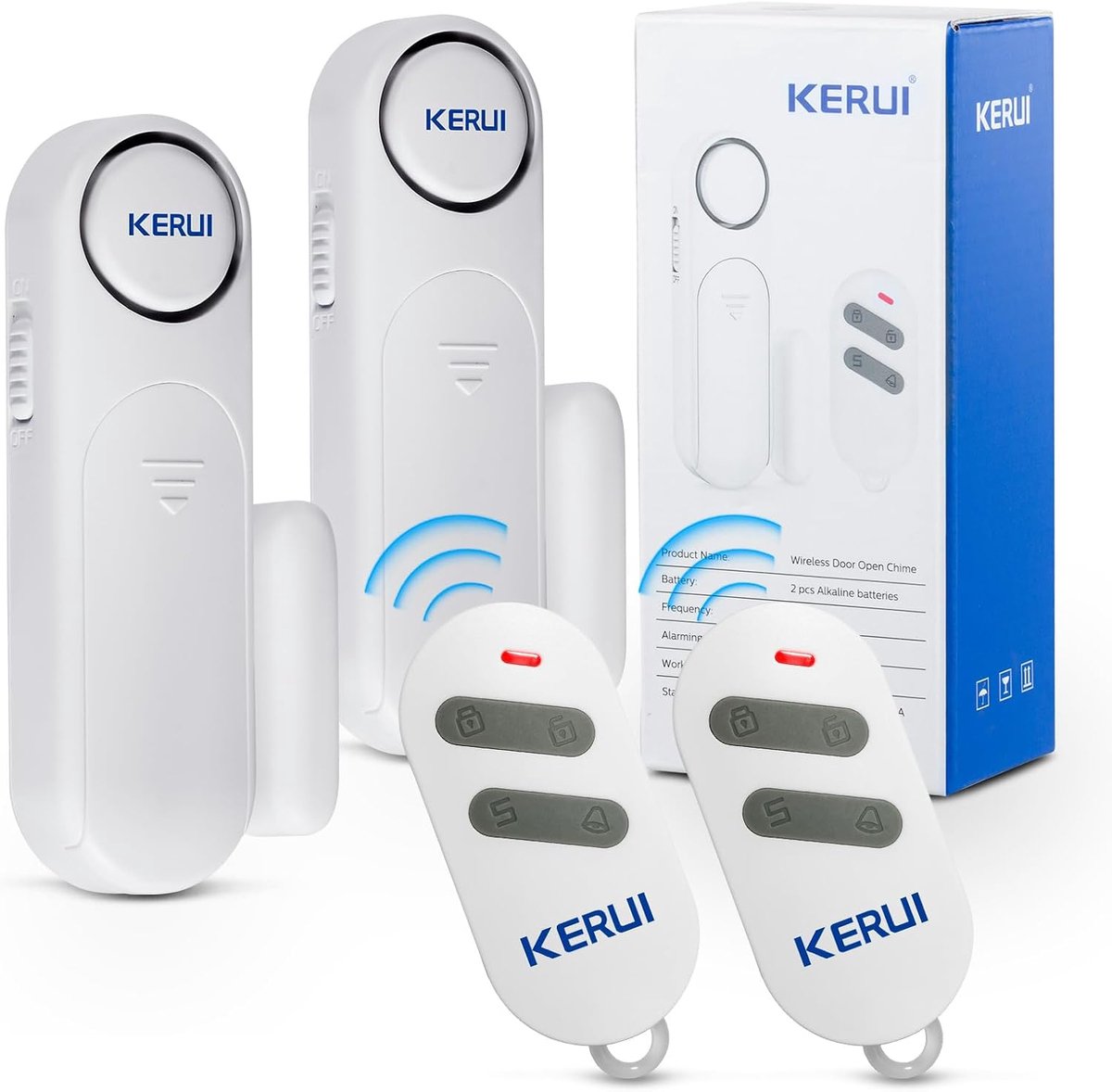 SnelShoppen - Deuralarm Raamalarm Draadloos 120 dB met Afstandsbediening en Sensor - 3 Modi voor Veiligheid in Huis, Kinderen en Laadveiligheid
