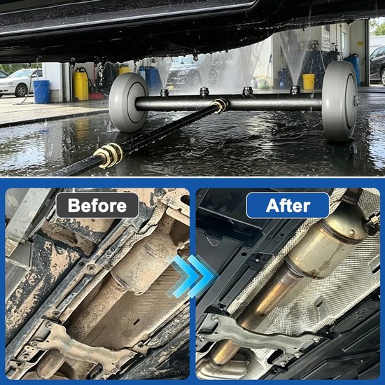 SnelShoppen - Ondervloerwas Auto voor Hogedrukreiniger - 4000 PSI Reinigingsset met 1/4 inch Snelkoppeling, Ideaal voor Auto's, Campers, SUV's, Vracht van Snelshoppen — afbeelding 2