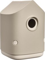 Elho Cosy Bird House 18cm - Vogelhuisje voor Tuin of Balkon - Geschikt voor meer dan 11 Soorten - 100% Gerecycled Plastic - L17.6 x B18 x H23 cm - Paddenstoel beige