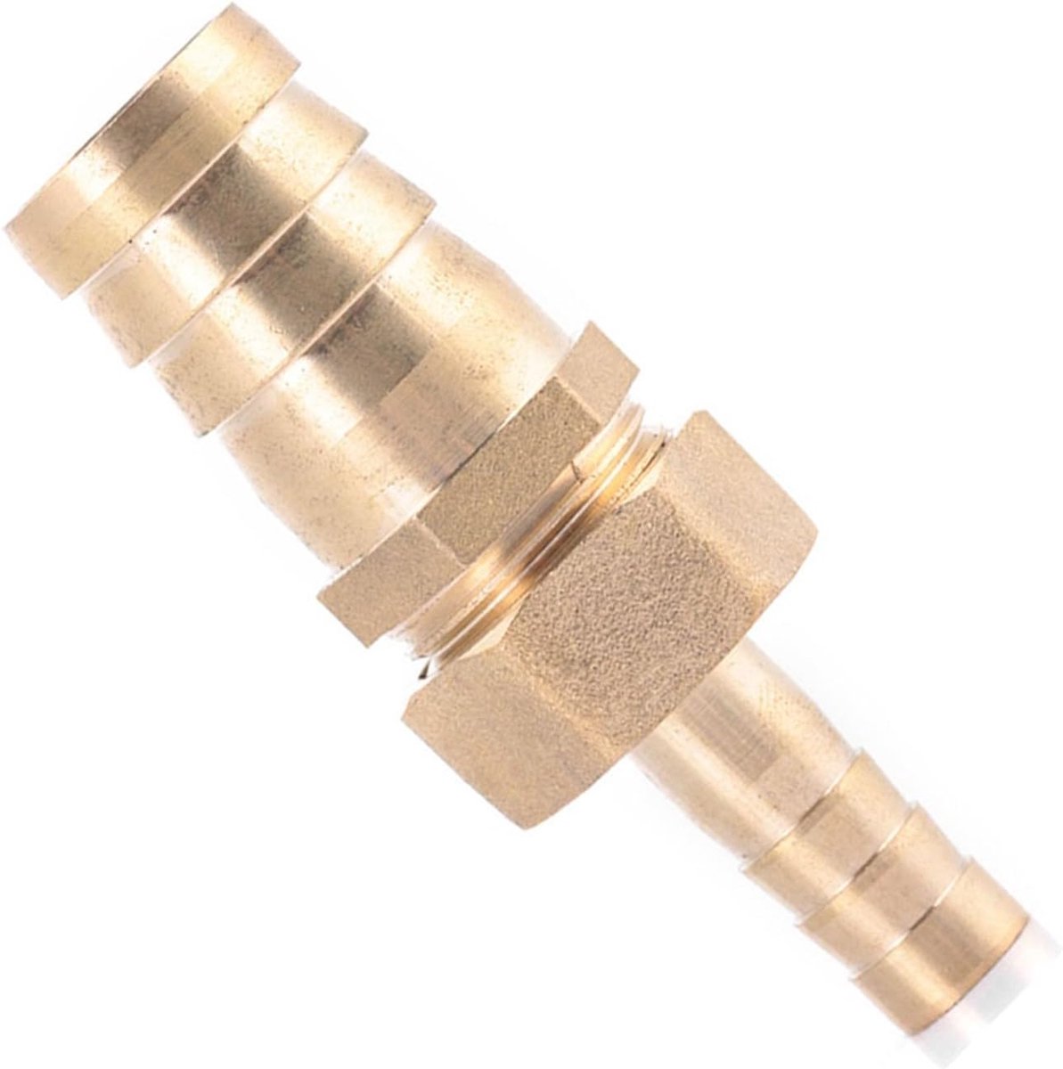 SnelShoppen - Adapter Plug Brass Fitting Hose Connector Tail Reducer 10mm-16/19/25mm, Premium Koper, Duurzaam, Voor Tuin, Camping en Keuken