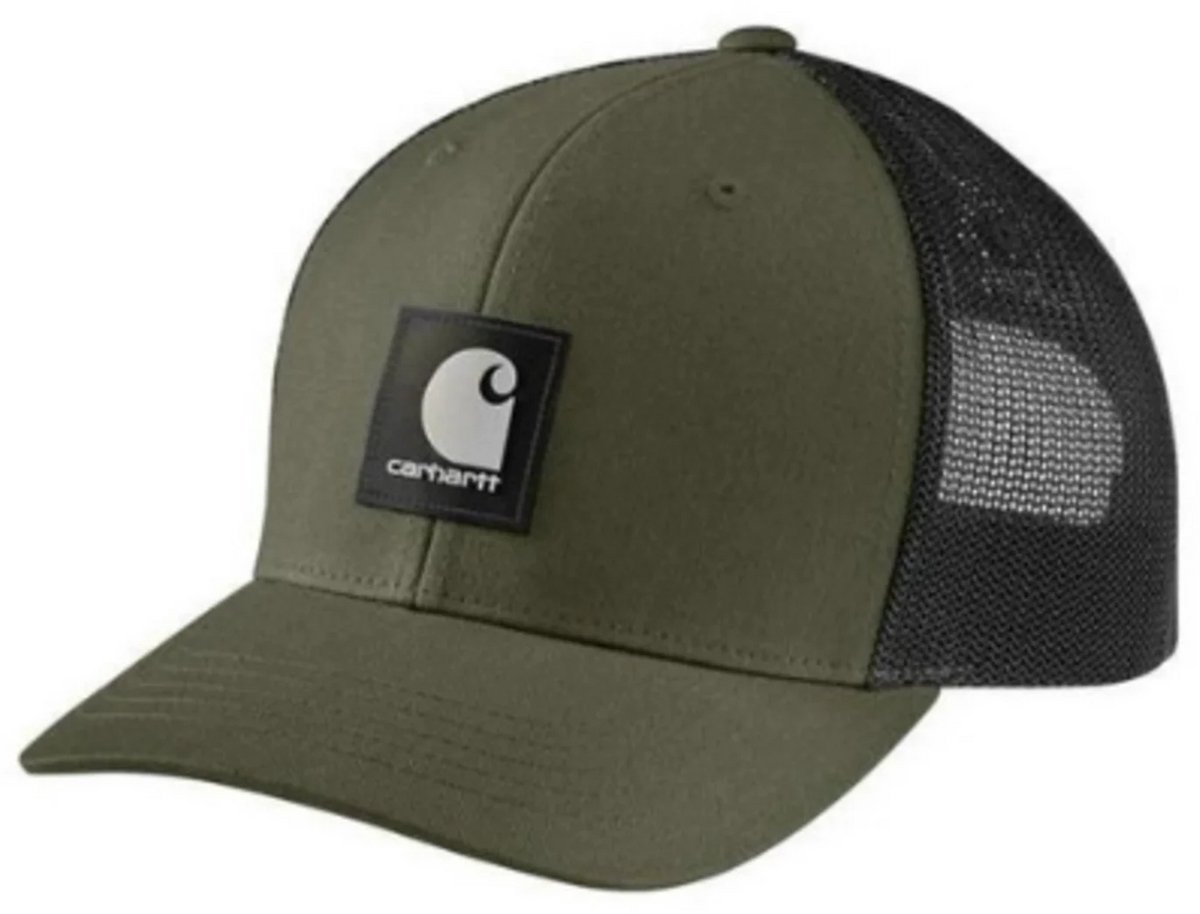 Carhartt Rugged Flex Twill Mesh-back Logo Patch Pet Groen