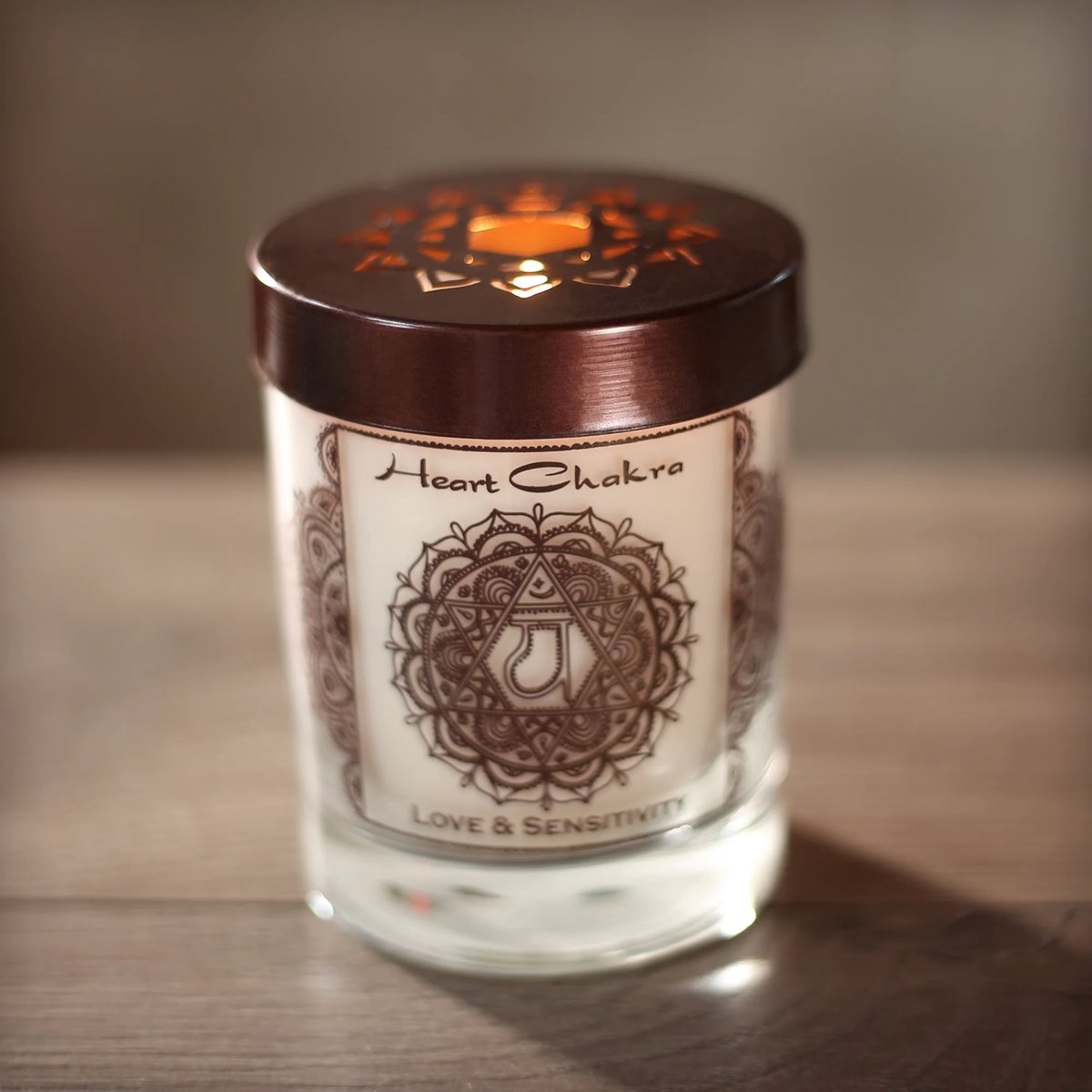 Premium sojakaars Chakraserie, 4e chakra, roos