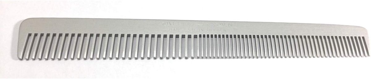 SnelShoppen - Professionele Haarclipper Kam Aluminium 15.5cm - Antistatisch - Lichtgewicht - Fijne & Groffe Tanden - Ideaal voor Baard & Haar - Handge