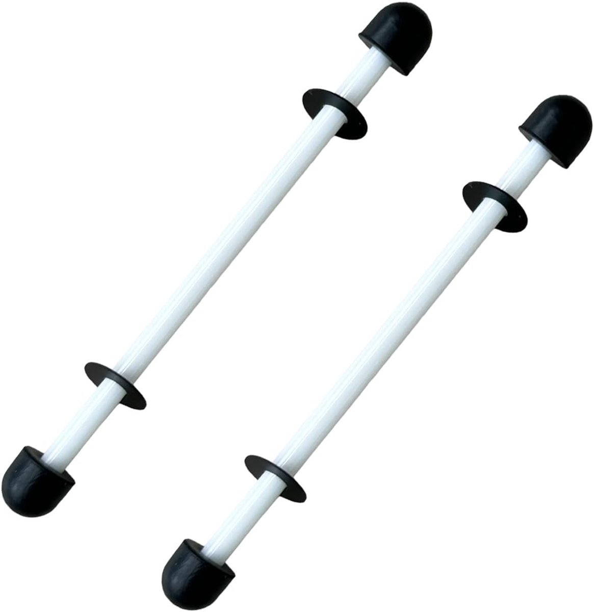 SnelShoppen - 2x Ceramische As voor Hot Tub Pomp Impeller/Rotor E02 - Inclusief 4 Caps en Spacer - Voor SaluSpa, Lay-Z-Spa, AirJet - Perfect voor Well