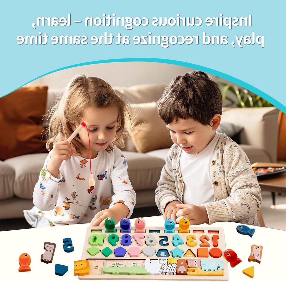 Educatieve Speelgoed voor Kinderen van 2 tot 5 Jaar, Magnetische Vissen Spel en Figuren, Leuke Cadeaus voor Jongens en Meisjes
