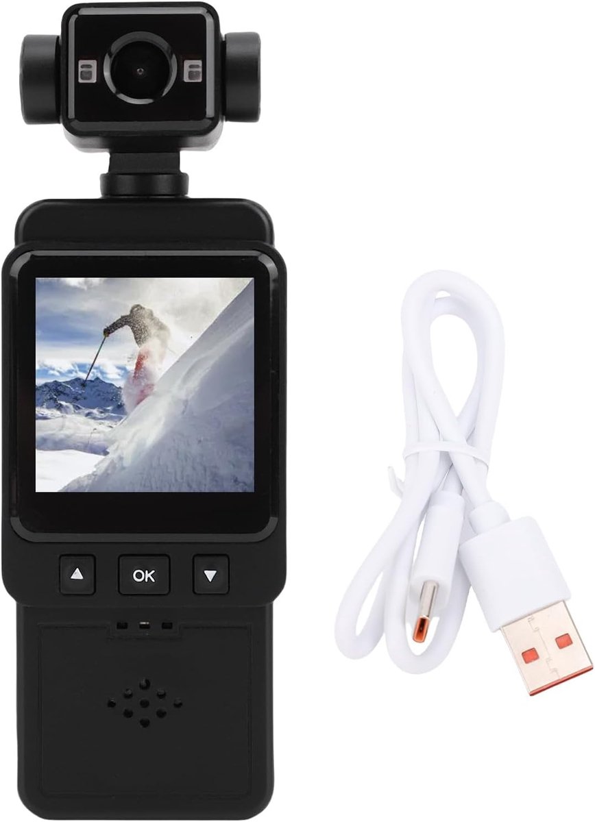 SnelShoppen - Topiky Camcorder - Multi Axis Stabilization Digitale Vlogging Camera voor YouTube - Handheld Video Camera met HD Scherm, Audio en Video thumbnail 5