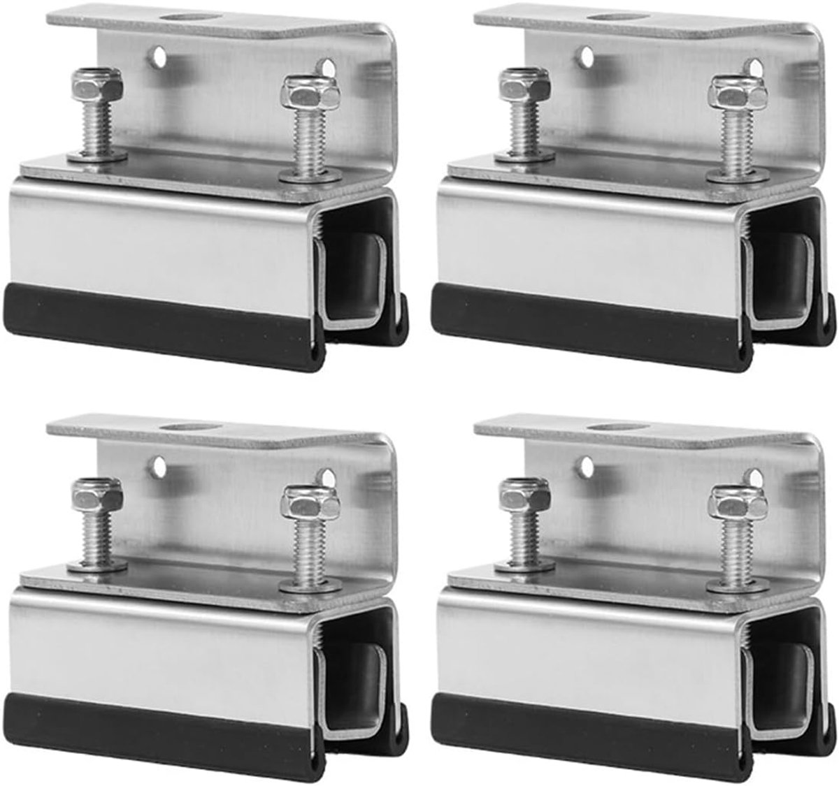 SnelShoppen - 4-delige Dakkoffer Montage Kit voor Bestelwagens, Paddenstoelhouder, 304 RVS Dakkoffers voor ProMaster, Boxer, Jumper, Ducato, Movano