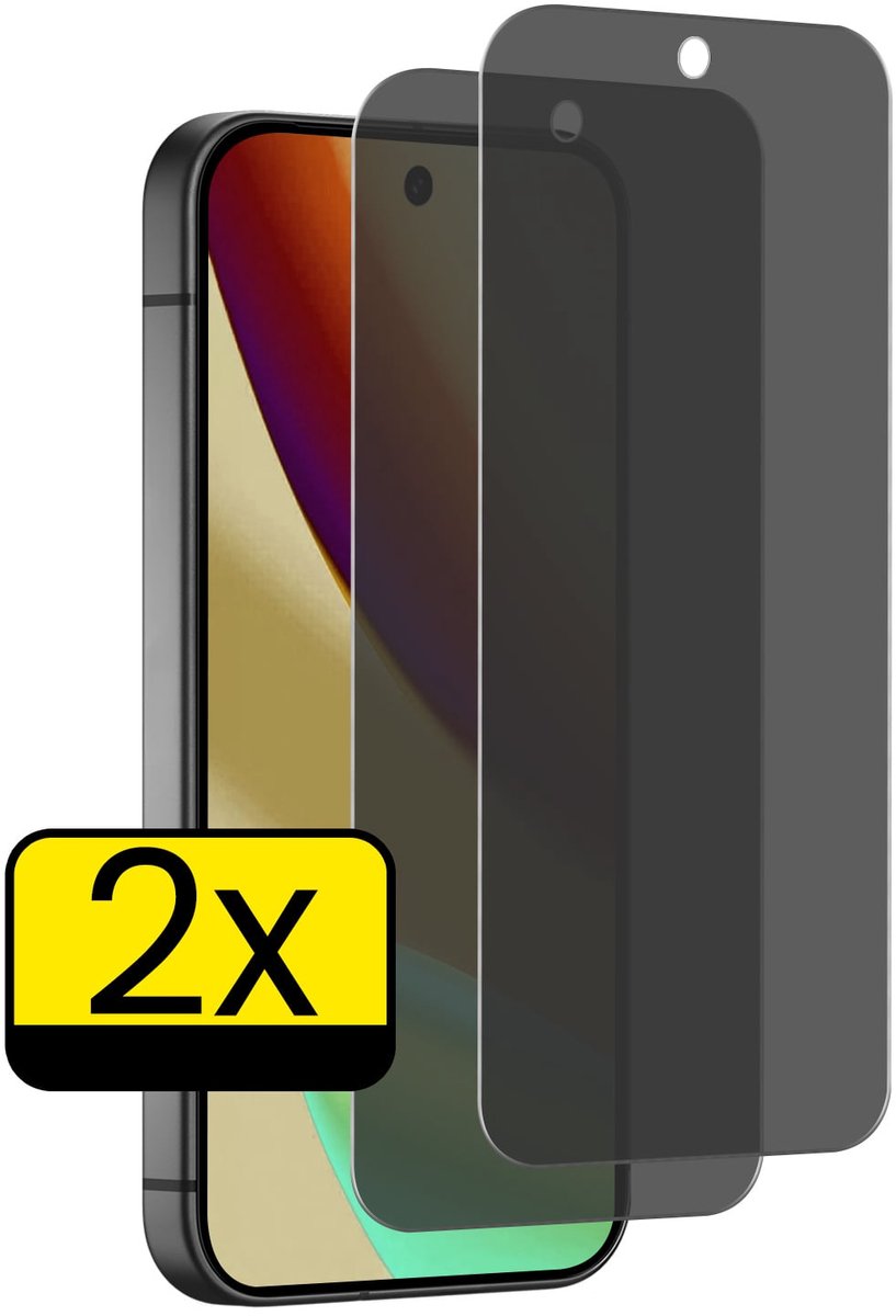 Screenprotector - Geschikt voor Google Pixel 11 - 2 Stuks - Privacy Filter - Beschermglas - Gehard Glas - Tempered Glass - Screen Protector