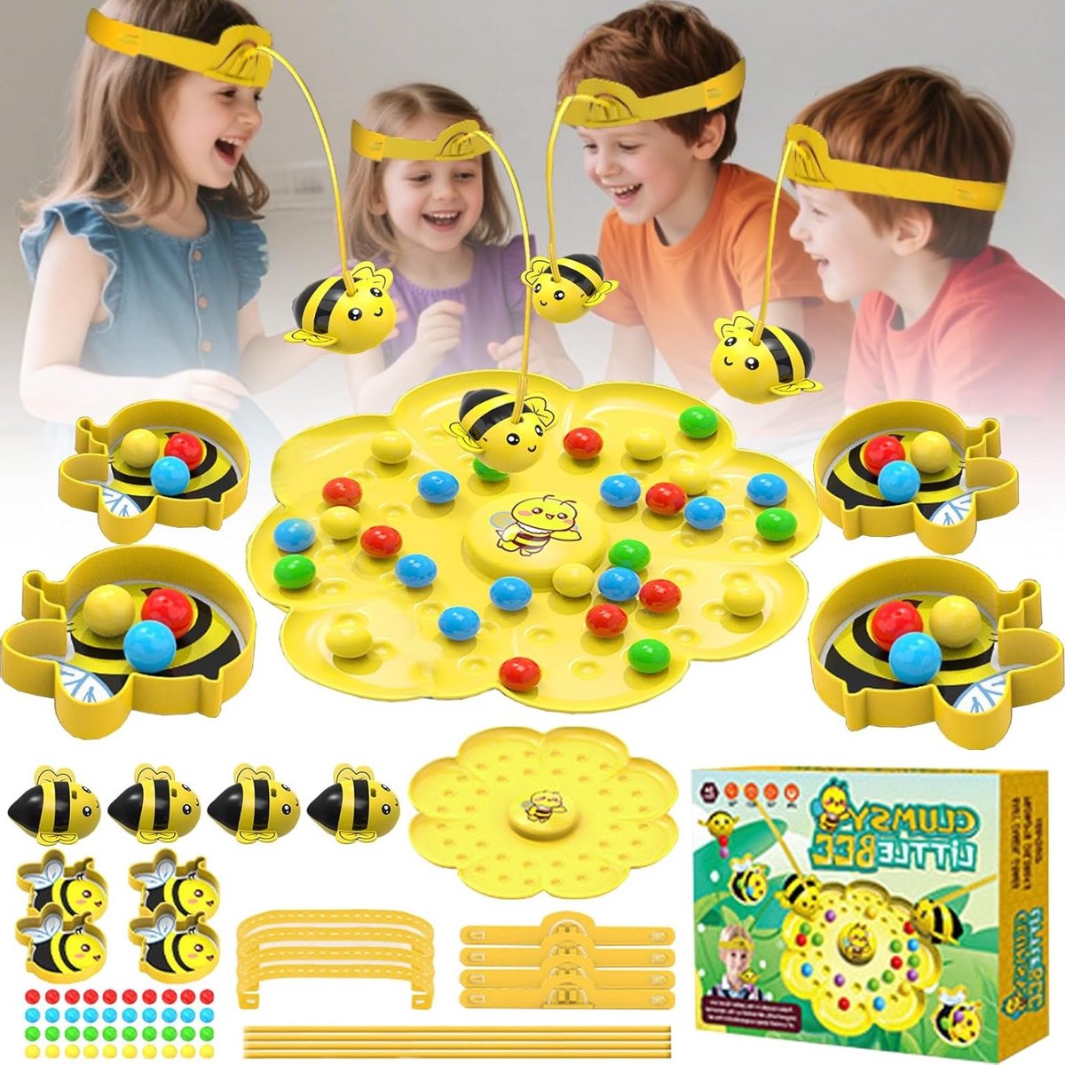 Interactief Magnetisch Visspel voor Kinderen, Leuk Gezelschapsspel voor 2-4 Personen, Perfect voor Bijen- en Bonenverzameling