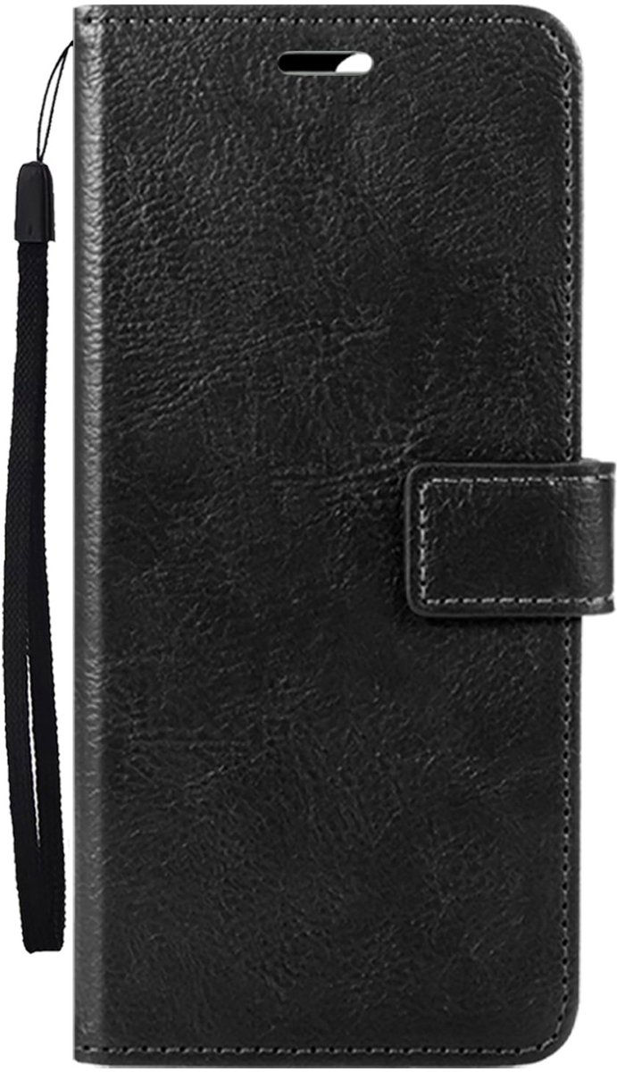 Hoesje Met Pasjeshouder - Geschikt voor Google Pixel 11 Pro XL - Luxe Bookcase Portemonee - Flip Case - Kunstleer Book Case - Flipcase - Book Cover - Walletcase - Portemonneehoes - Zwart