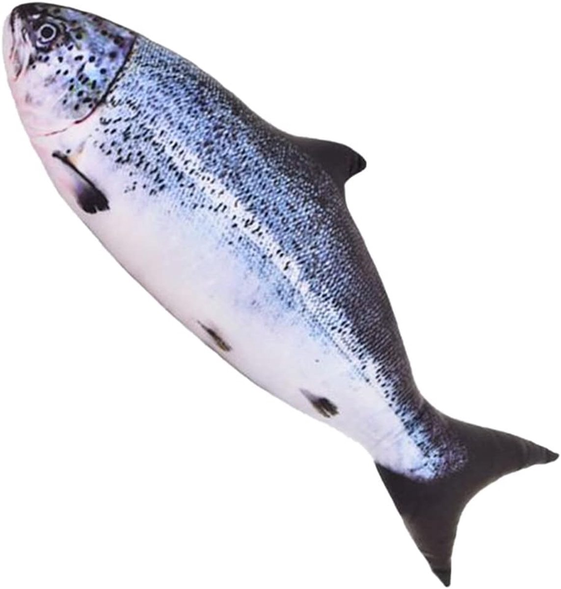 SnelShoppen - 32" Vis Pluche Kussen, Decoratief Zacht Vissen Kussen, Oversized Creatief Geschenk voor Thuisdecoratie, Hypoallergeen, 80cm Zacht Salmon