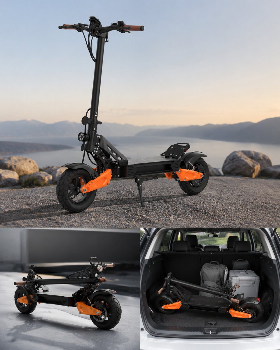 Elektrische step voor volwassenen, opvouwbare e-step voor volwassenen, 750W motor, 48V 25Ah 75 km bereik, elektrische step met zitting – foto 5