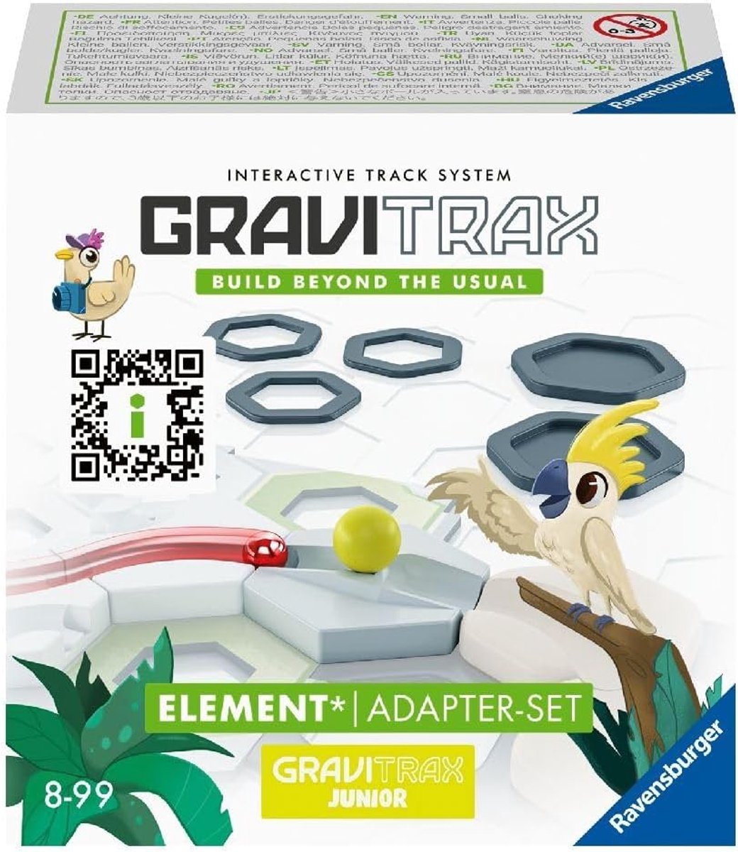 SnelShoppen - GraviTrax Element Adapter Set - Uitbreidbaar Ballenbaan Systeem voor Kinderen, Educatief Bouwspeelgoed voor 8 Jaar en Ouders, Interactie
