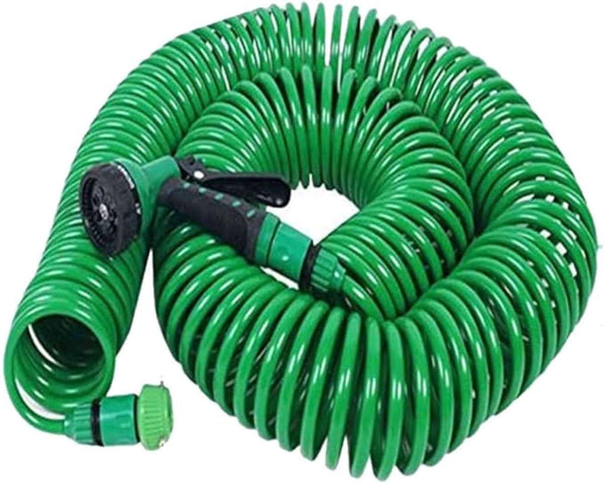 Tuinslang - Uitrekbare Tuinslang - Met Spuitpistool - Flexibele Tuinslang - tuinbewatering - Tuinaccessoires - voor waaronder autowassen, binnen- en buitenreiniging, tuinieren en meer - 15 m