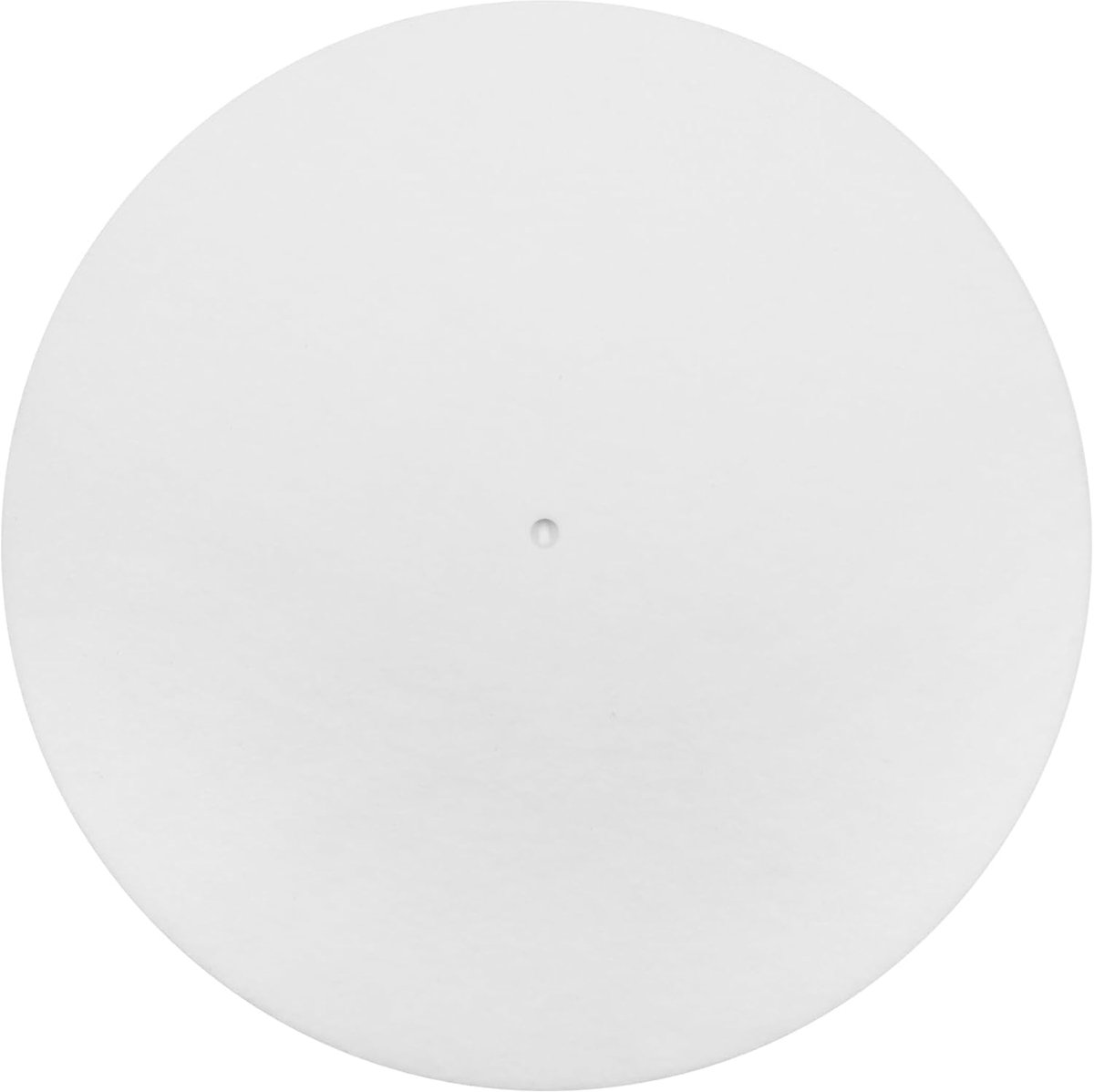 SnelShoppen - 3mm draaitafelmat 30,5 cm antistatische slipmat voor vinyl platenspeler - hoogwaardige akoestische geluidsverbetering in wit