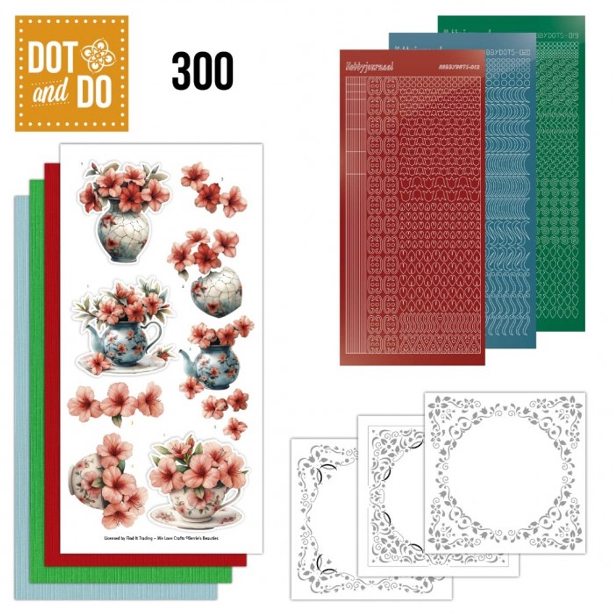 Dot and Do 300 - Blooming Harmony - Hobbydots - Prachtige handgemaakte kaarten - Gratis verzonden - DODO300