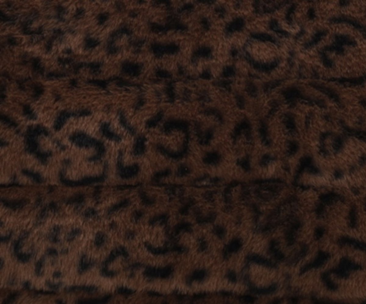 Zebra Trends Emma Soft Teddy Shopper - Luipaard Bruin