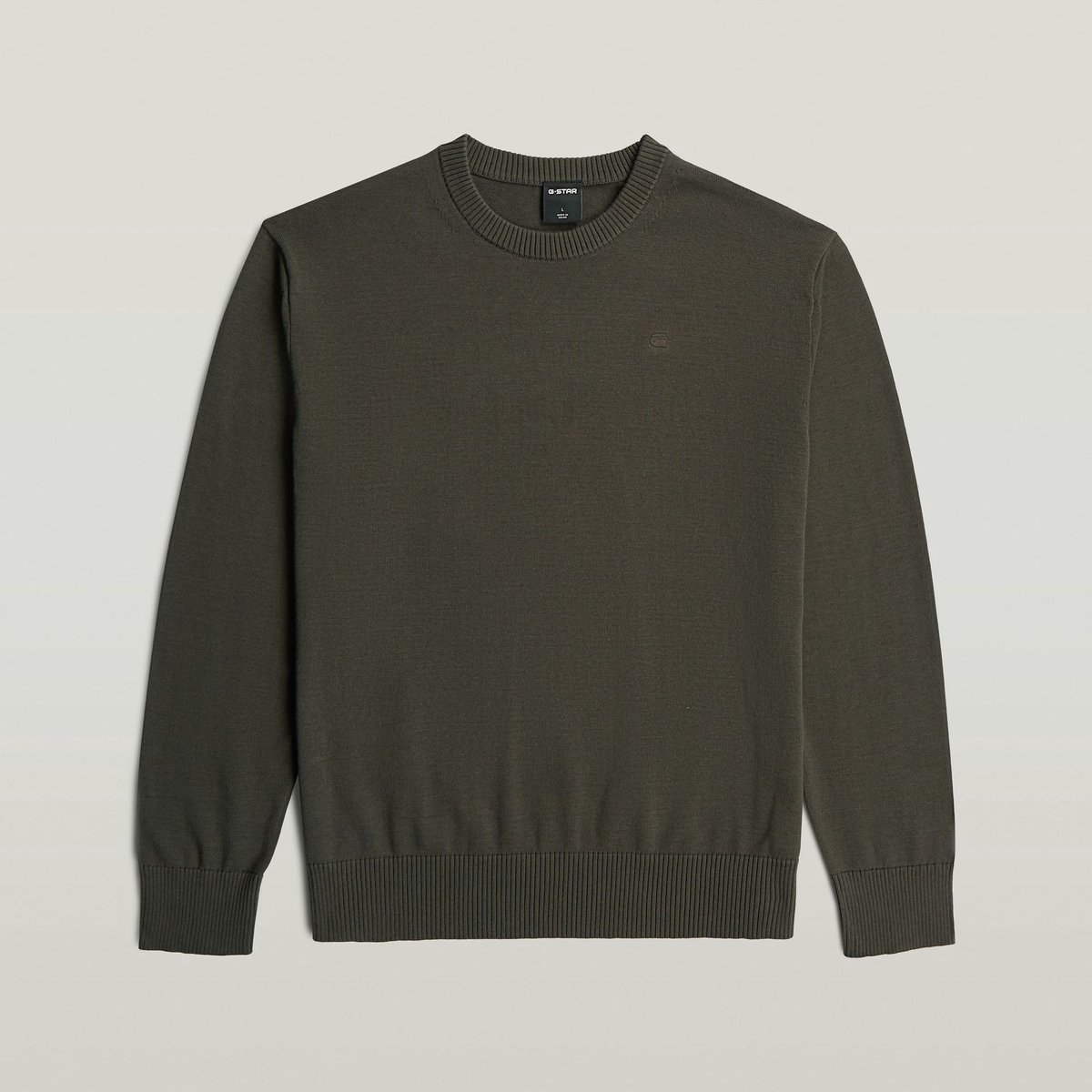 Core refined r knit Zwart
