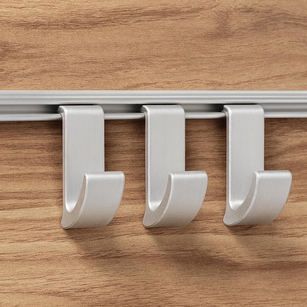 SnelShoppen - Set van 3 Hangende Haken voor Aluminium Profielramen in Camper Vans, Keuken Haken voor Motorhome, Geschikt voor Dethleffs, Bürstner, Cro