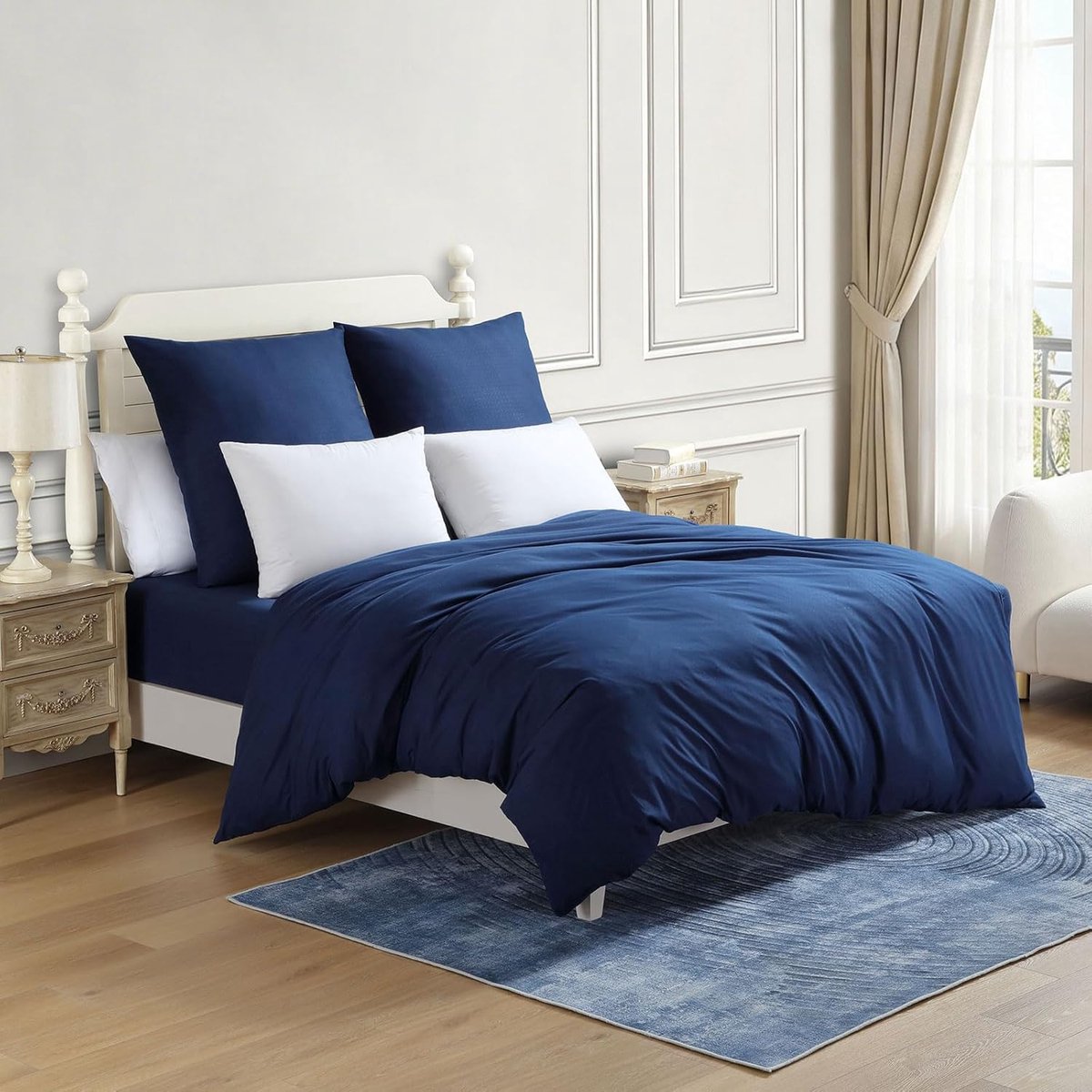 SnelShoppen - Beddengoedset 2-delig 135 x 200 cm - Superzacht Dekbedovertrek Microvezel Polyester met Kussensloop 80 x 80 cm - Oeko-Tex Standaard 100