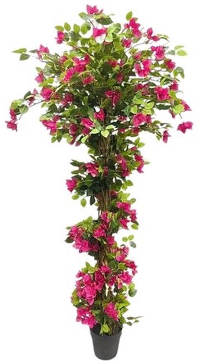 Kunstplant – Kunstmatige Plant – Nepplant – Kunstbloem – Bloeiende Bougainvillea – 210 cm 