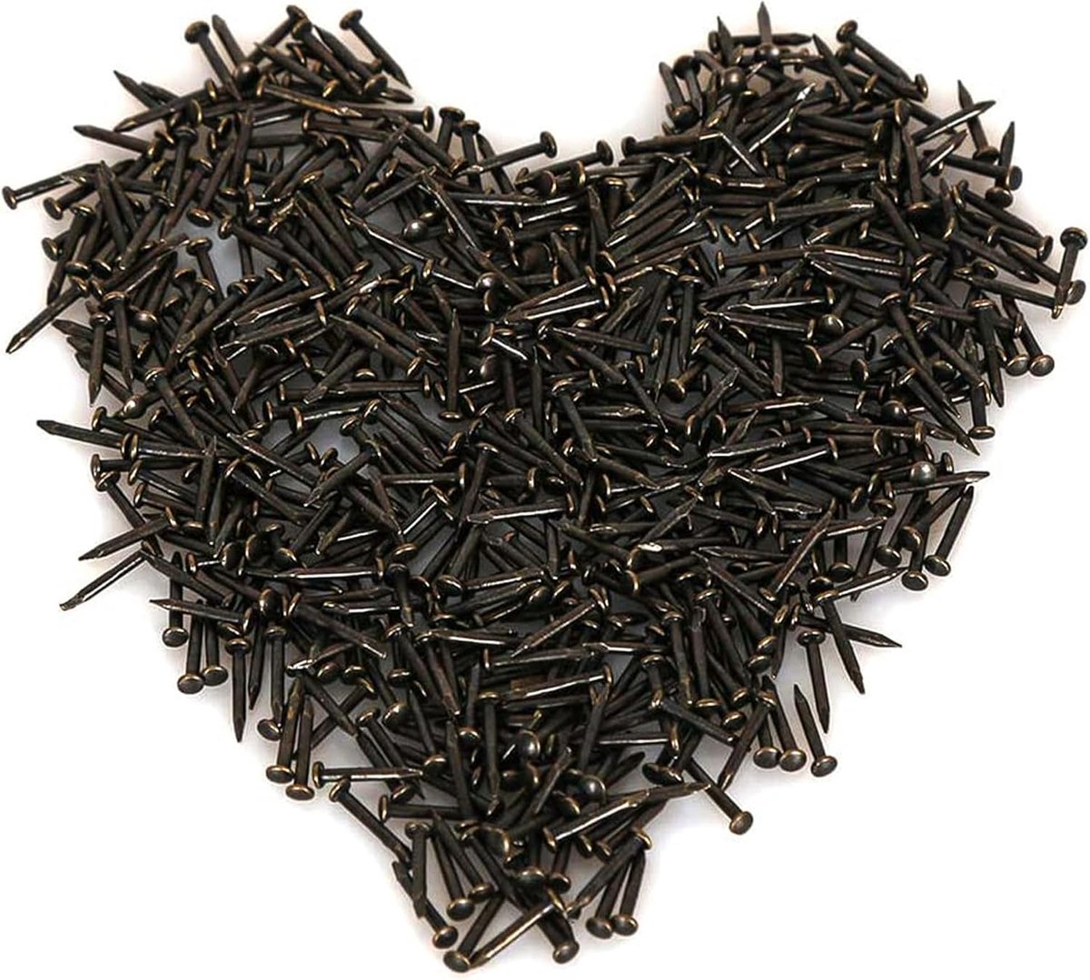 SnelShoppen - 500 Stuks Zwarte Houten Spijkers 1.5x20mm - Kleine IJzeren Nagels voor Houtbewerking, DIY, Creatieve Klussen, Decoratie Accessoires