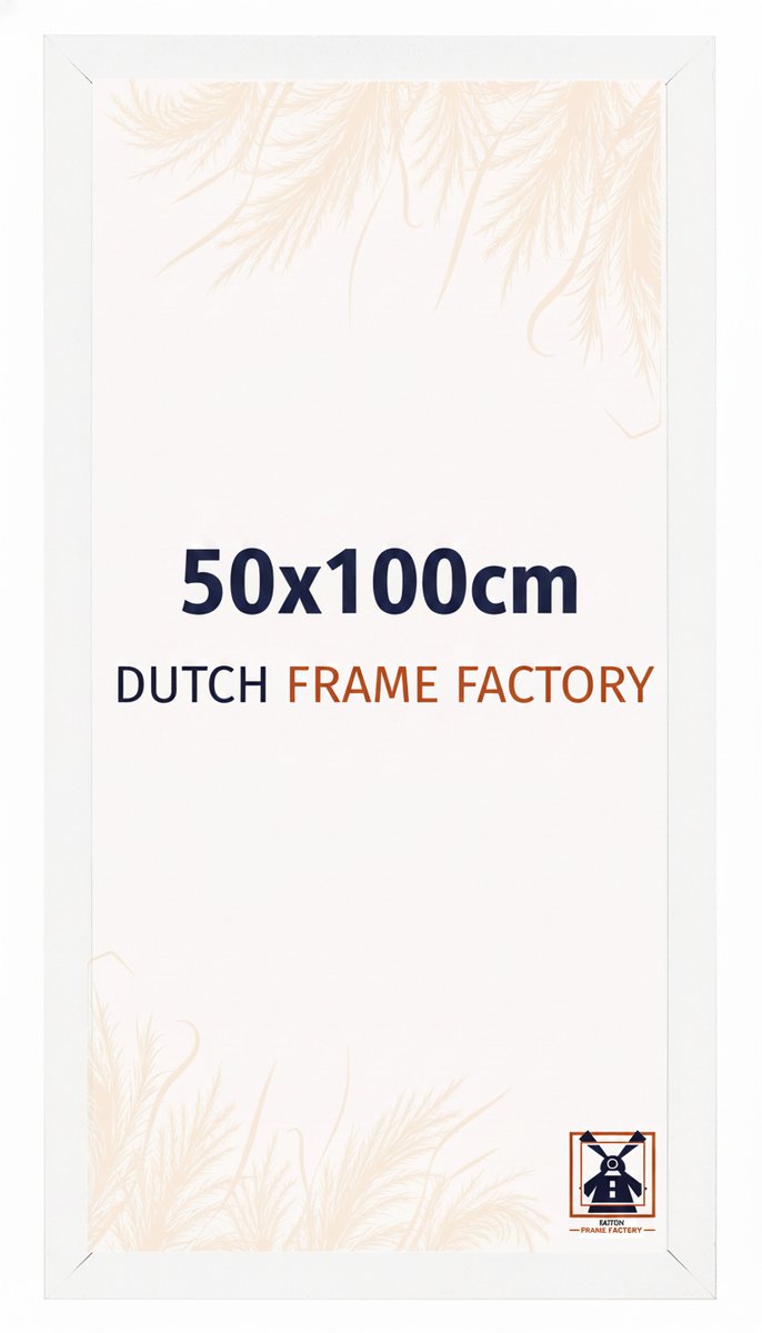 Fotolijst 50x100 cm - MDF - Wit Mat - Benno