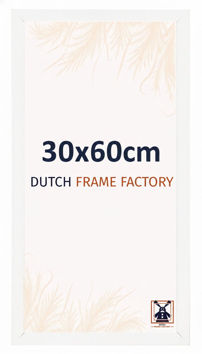 Fotolijst 30x60 cm - MDF - Wit Mat - Benno